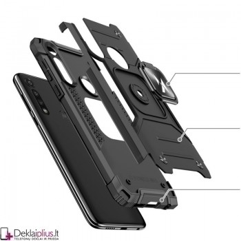Wozinsky smūgiams atsparus dėklas su žiedu (telefonui Motorola Moto G8 Power)   